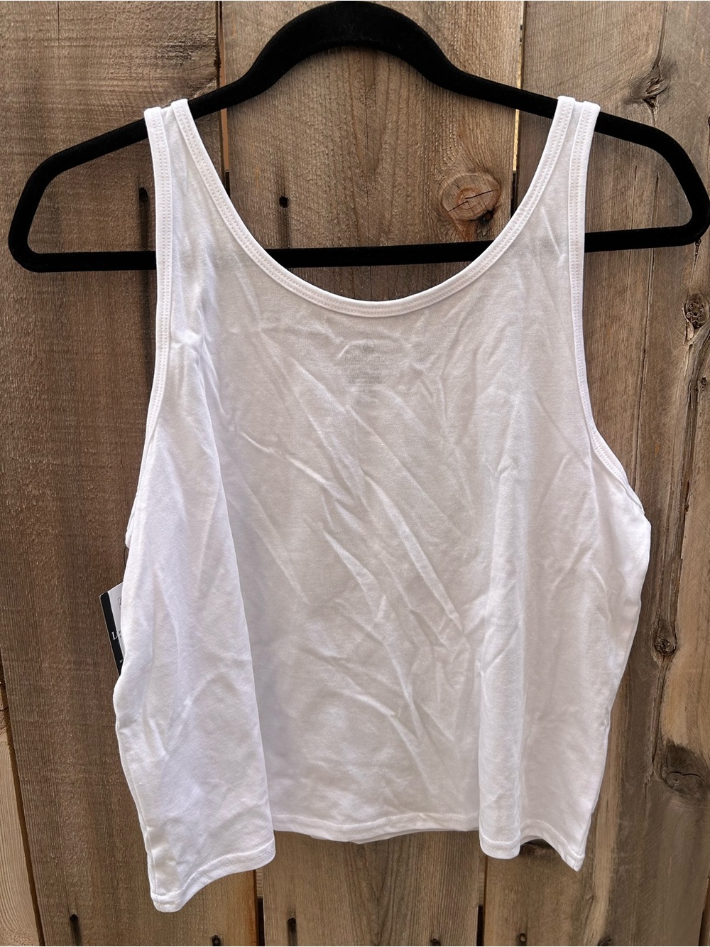 Volcom Hilo Tank in white, palm tree sunset Hawaiian islands print - Picture 4 of 8